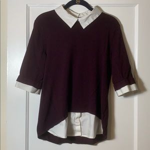 NY&C Peter Pan Collar Sweater